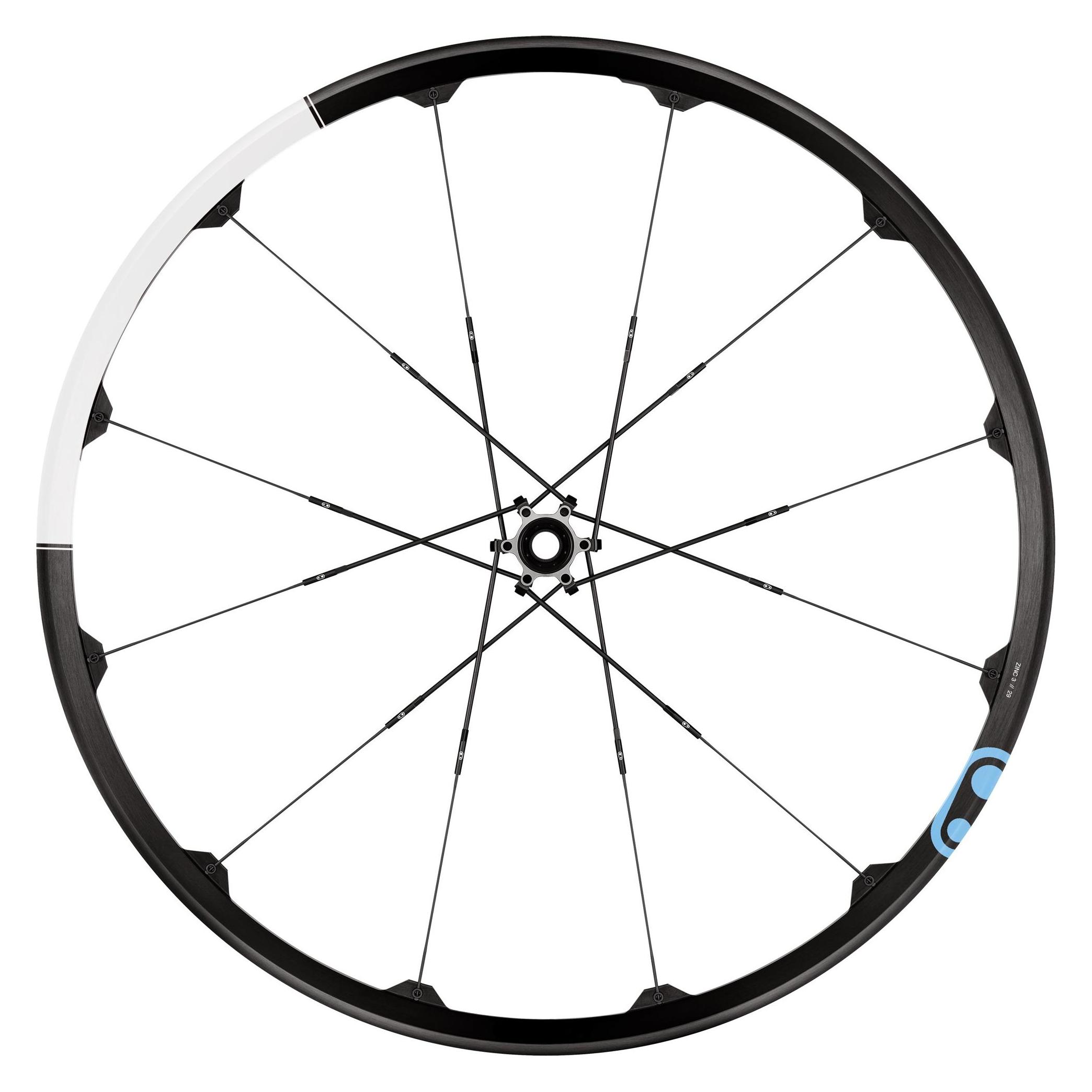 Crankbrothers Wheel Rim Felge, 29", Zinc, Level 3, 21mm, black/white/light blue (29") (40082096)