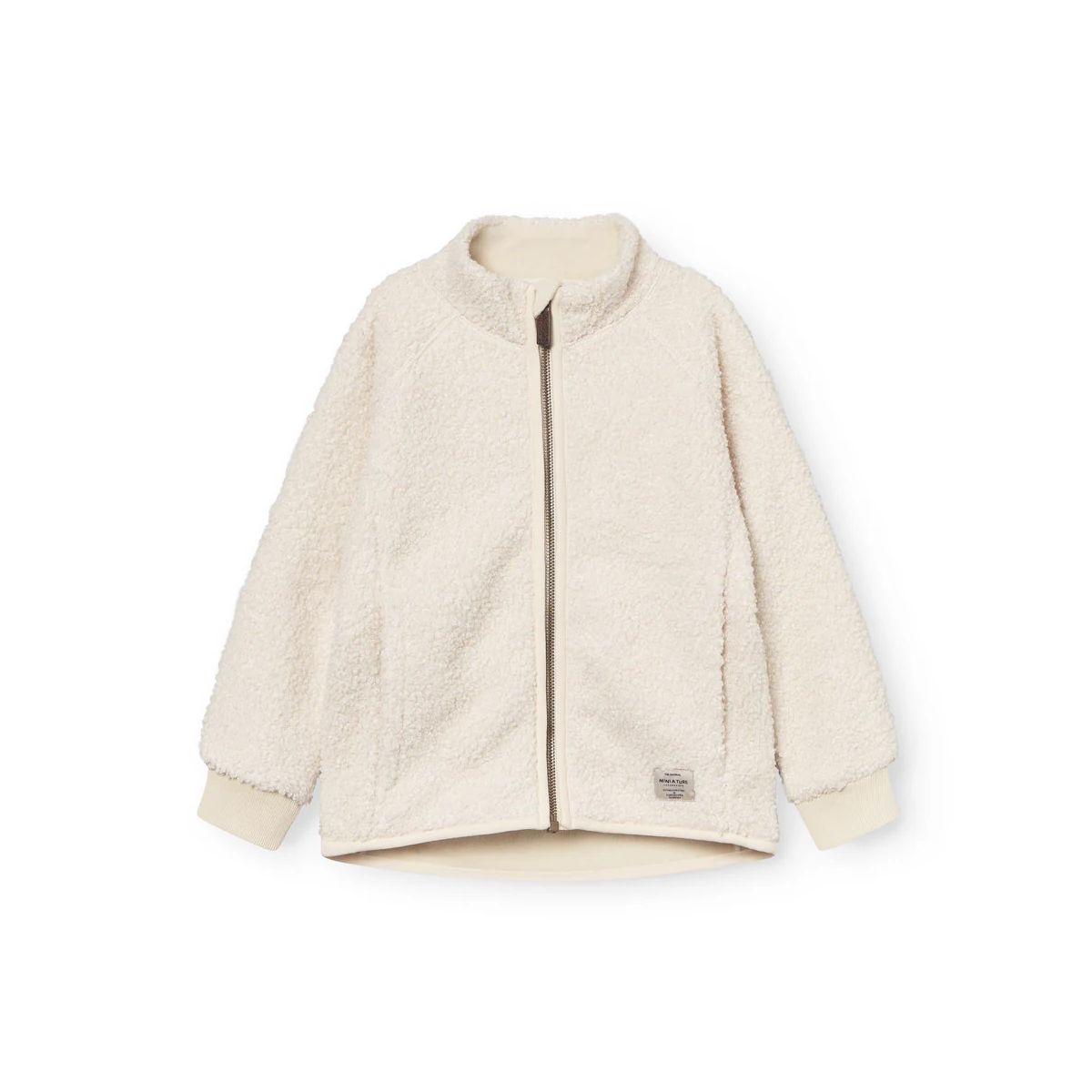 Mini a ture Matcedric Teddyfleece jacket. GRS angora cream (1054) 128 1111215217105417
