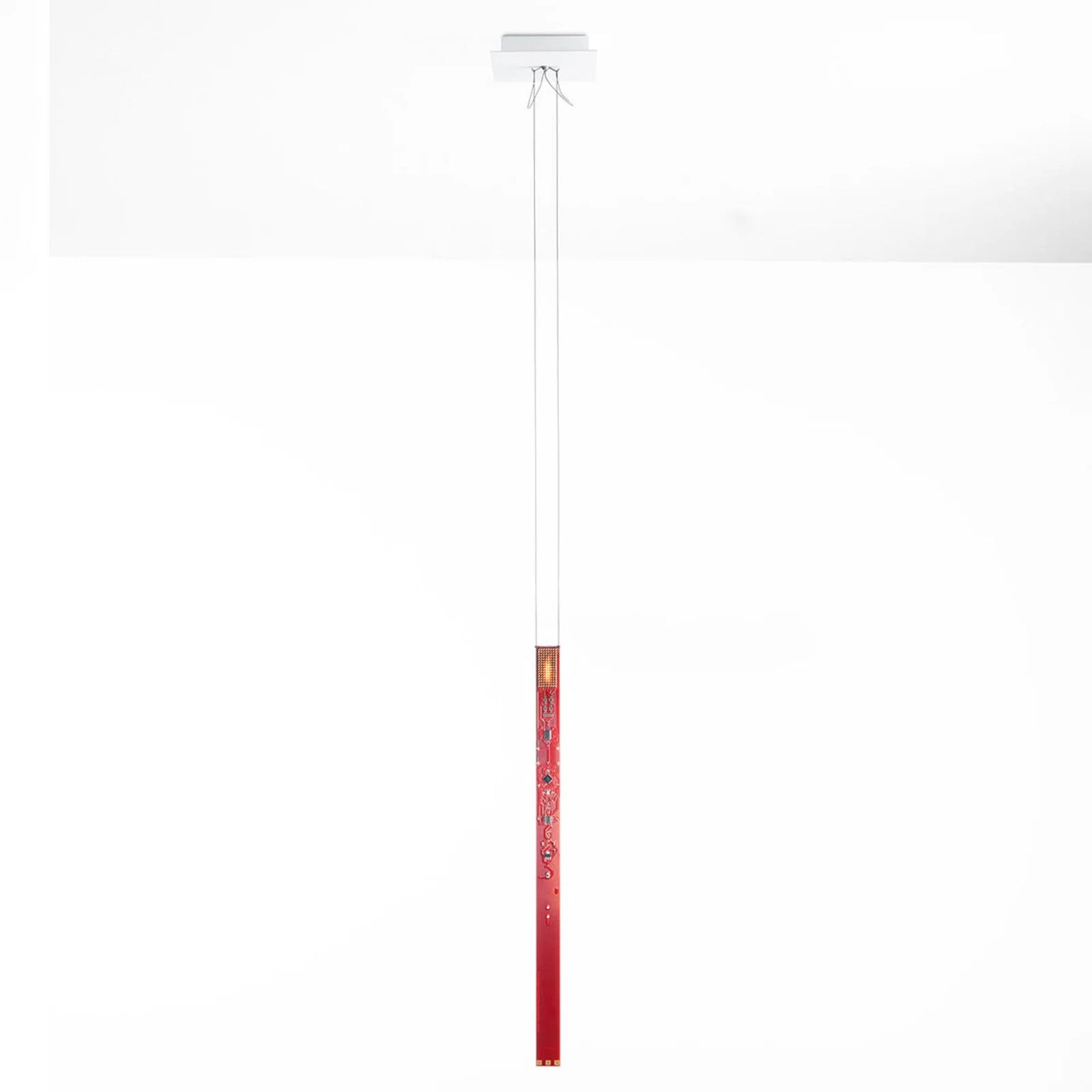 Ingo Maurer One New Flame Hanglamp Rood van Metaal