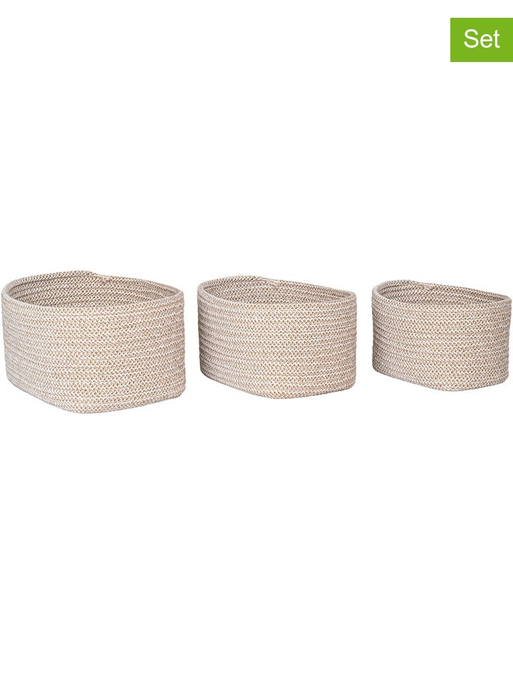 House Nordic 3er-Set: Körbe "Cadima" in Beige - onesize