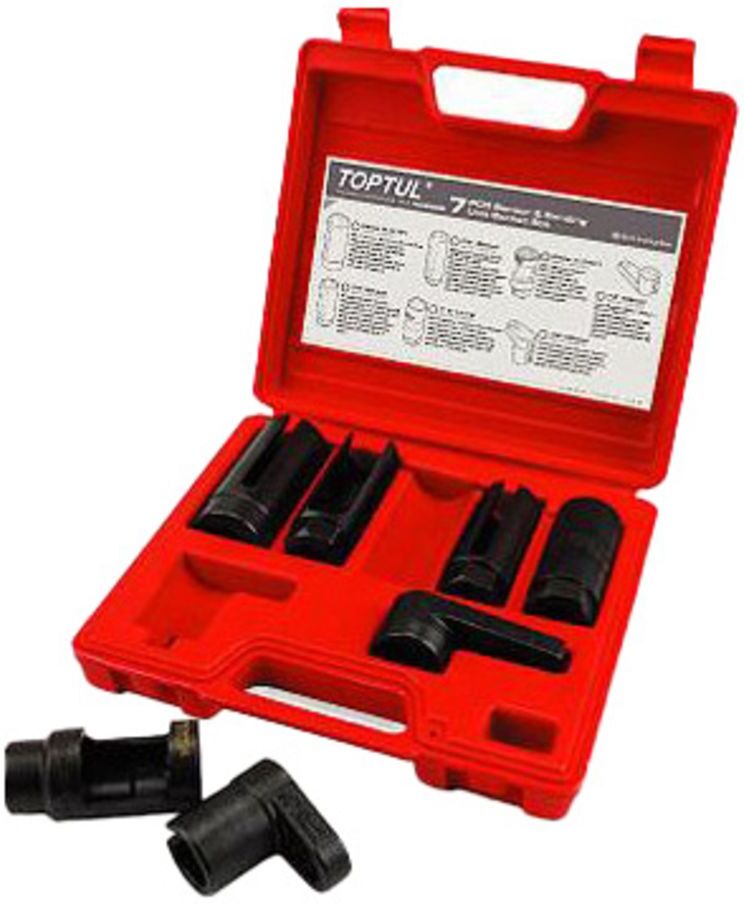 Lambdasondeneinsatz SET TOPTUL 1/2 3/8 , 7/8 3/8 , 1 , 1-1/16 , 1/2 zoll