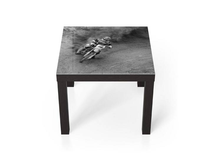 DEQORI Couchtisch 'Offroad Drift', Glas Beistelltisch Glastisch modern