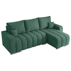 ECKSOFA KIRASSO L Grün Stukture