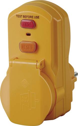 Brennenstuhl 1290660 Personenschutz-Zwischenstecker PRCD 230V Gelb IP54