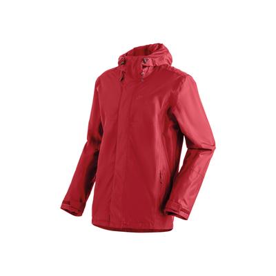 Regenjacke MAIER SPORTS "Abbenstein M", Herren, Gr. 66, rot, 100% Polyester, Jacken Regenjacke, Herren Jacke wasserdicht, moderner Windbreaker, Outdoorjacke, Reg. Fit