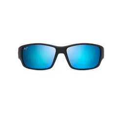 Maui Jim LOCAL KINE _ Soft-Schwarz mit Meerblau und Grau (B810-53B)