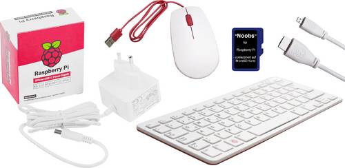 Raspberry Pi PI400UK Desktop Computer-Kit 400 4GB 4 x 1.8GHz inkl. Netzteil, inkl. Maus, inkl. HDMI-Kabel, inkl. Noobs OS
