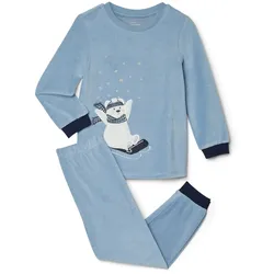 Tchibo - Kinder-Nicki-Pyjama - Gr. 122/128 - dunkelblau