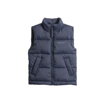 Outdoorjacke MARC O'POLO "mit wasserabweisender Oberfläche", Jungen, Gr. 128/134, schwarz navy, Obermaterial: 100% Polyester, unifarben, regular fit, Jacken Outdoorjacke