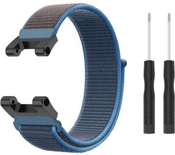 Everyday Crate Amazfit T Rex T Rex Pro Ares Nylon Watch Band Adjustable Replacement Strap dark Blue