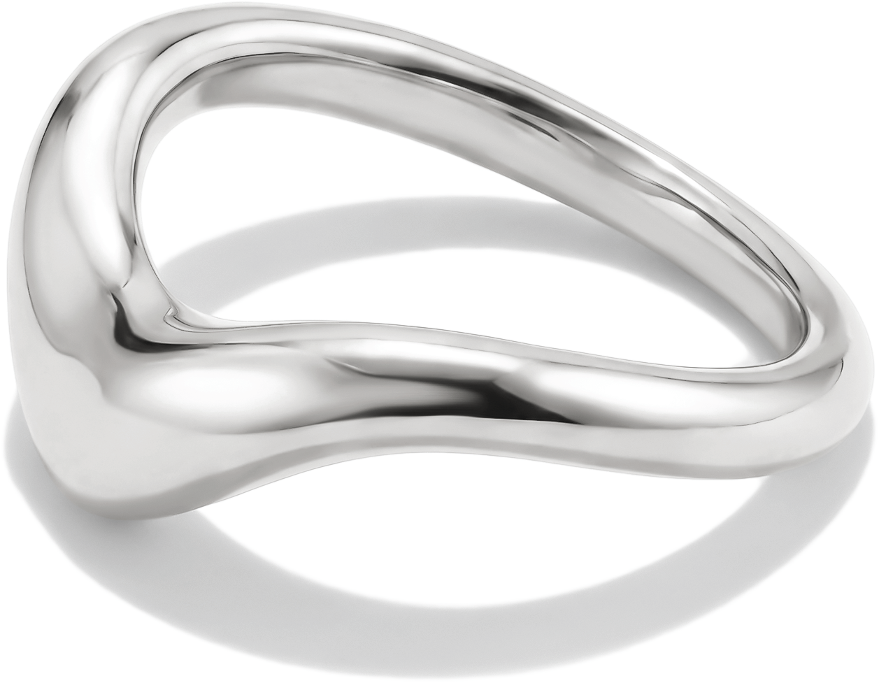 Fingerring THOMAS SABO "Fluid Elegance Ring" Gr. 56, silber (silberfarben), Fingerringe, Damen, 56, Silber 925 (recycelt), Fingerring