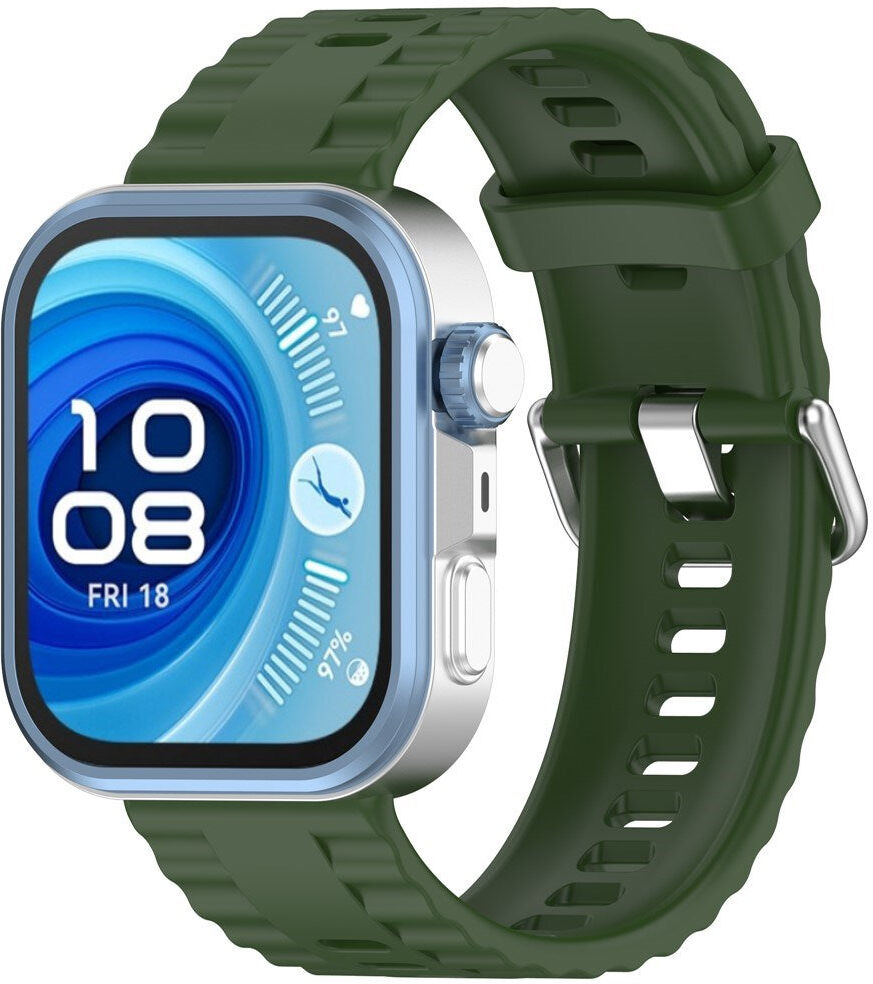 Huawei Watch Fit 5 Pro / 5 / 4 Pro / 4 / 3 EIDERWOOD Silikone Smartwatch Rem - Grøn