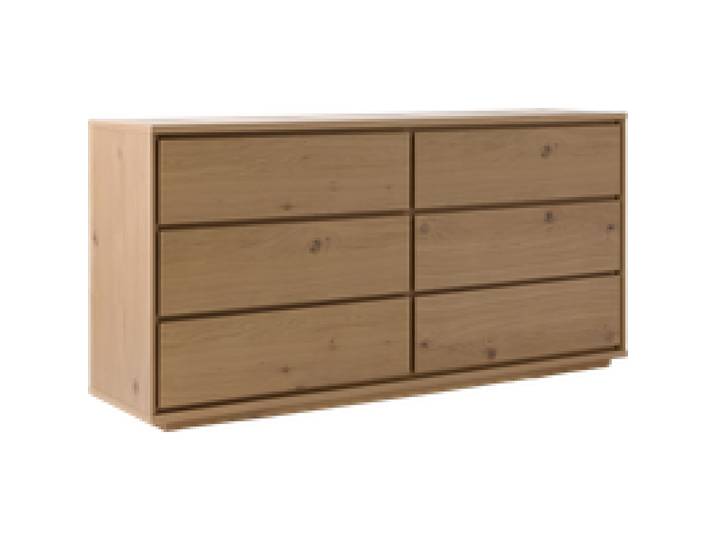 Commode 6 tiroirs bois Albin