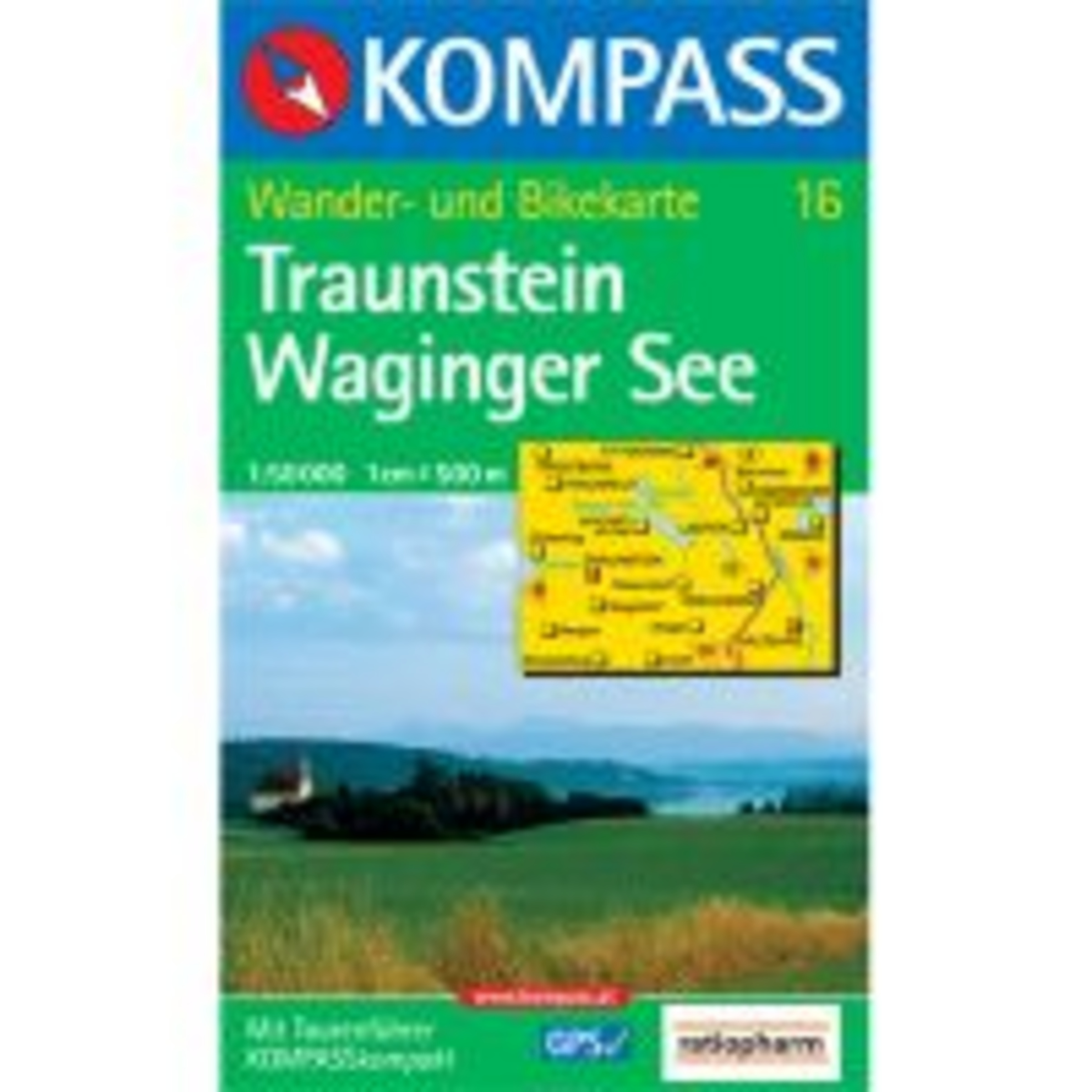 Kompass Verlag WK 16 Traunstein - Wagingersee Topografische Karten
