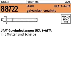 Ankerstange R 88722 ASTA M10x130 Stahl galv.verz. 10 Stück UPAT