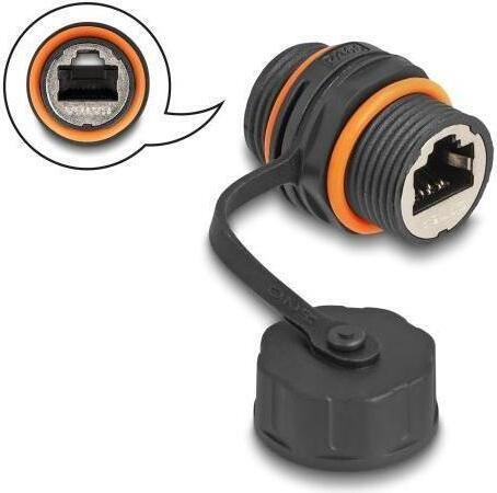 Delock 88145 RJ45 kabelverbinder van RJ45 naar RJ45, waterdicht