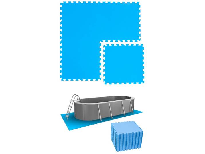 POOLMATTEN 8,4m² 36 EVA Matten 50 cm Blau