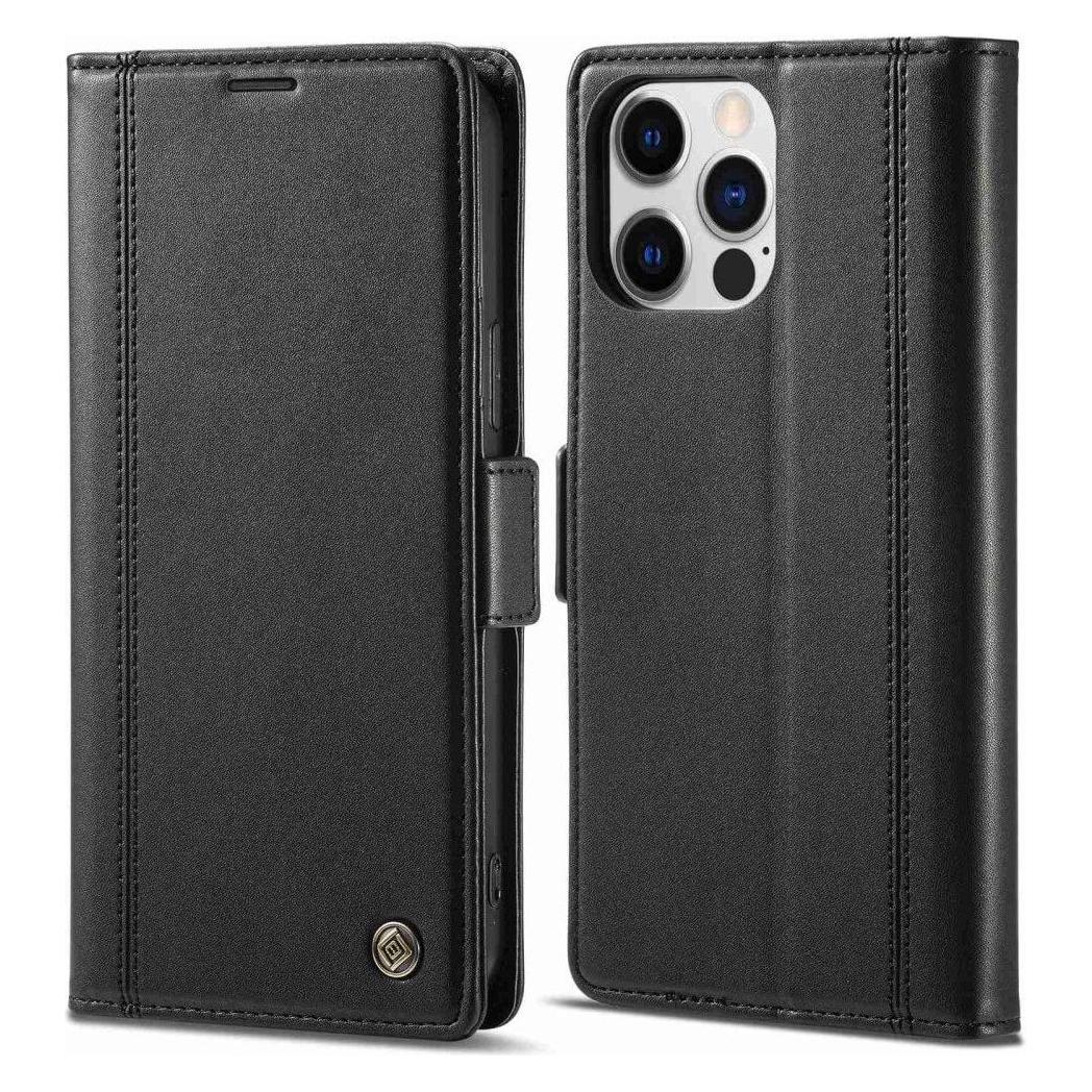 Cover-Discount iPhone 14 Pro Max - Stand Flip Case Hülle schwarz (Apple iPhone 14 Pro Max) (660107452A)