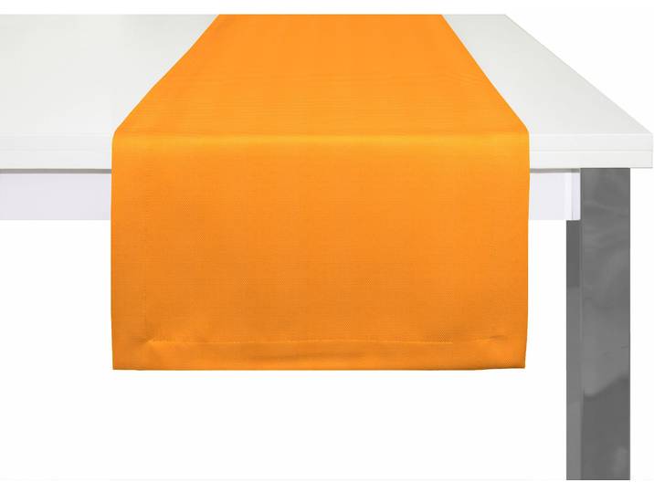 Tischläufer WIRTH WirthNatur Gr. 1, orange, B:40cm L:150cm, Baumwolle, Tischdecken, Tischläufer