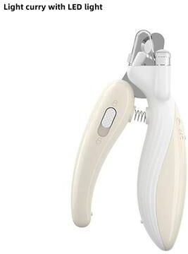 Uplift Essentials LED Pet Nail Trimmer Precision Electric Grinder & Safety Clipper beige