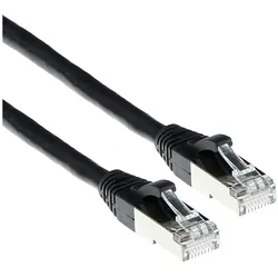 ACT Black 30 meter LSZH SFTP CAT6A patch cable snagless with RJ45 connectors (S/FTP, CAT6a, 30 m), Netzwerkkabel
