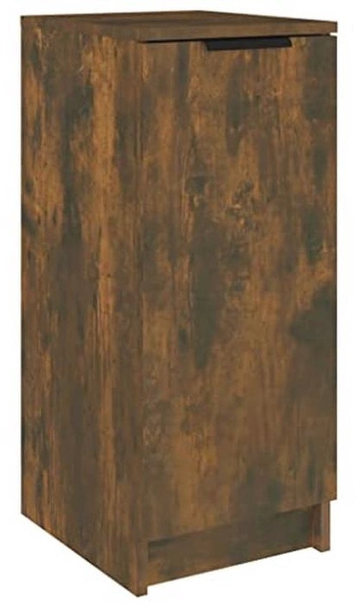 Wandmontage houten schoenenkast voor de hal