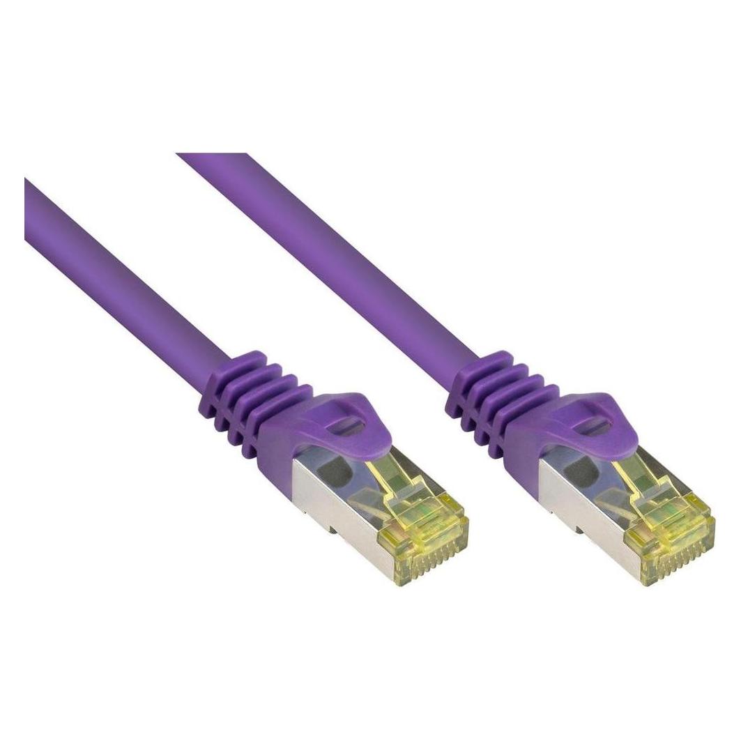 Varia SO-36212 - Patchkabel Cat.7, S/FTP, 0,5m, violett (S/FTP, CAT7, 0.50 m) (SO-36212)