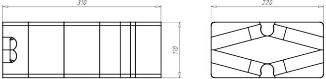 KAISER Support universel pour appareil 240-310 mm, plaque de montage 9966.22 (9966.22)