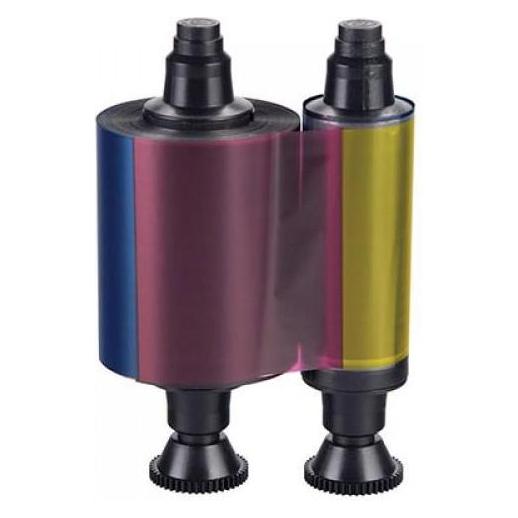 Evolis Ribbon (YMCKO-K) R3514, Black,Cyan,Magenta,Transparent,Yellow, Thermal Transfer (Gelb, Schwarz, Transparent, Gelb, Schwarz) (R3514)