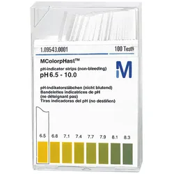 pH-Indikatorstäbchen pH 6,5-10 nicht blutend Spezialindikator 100 Stück