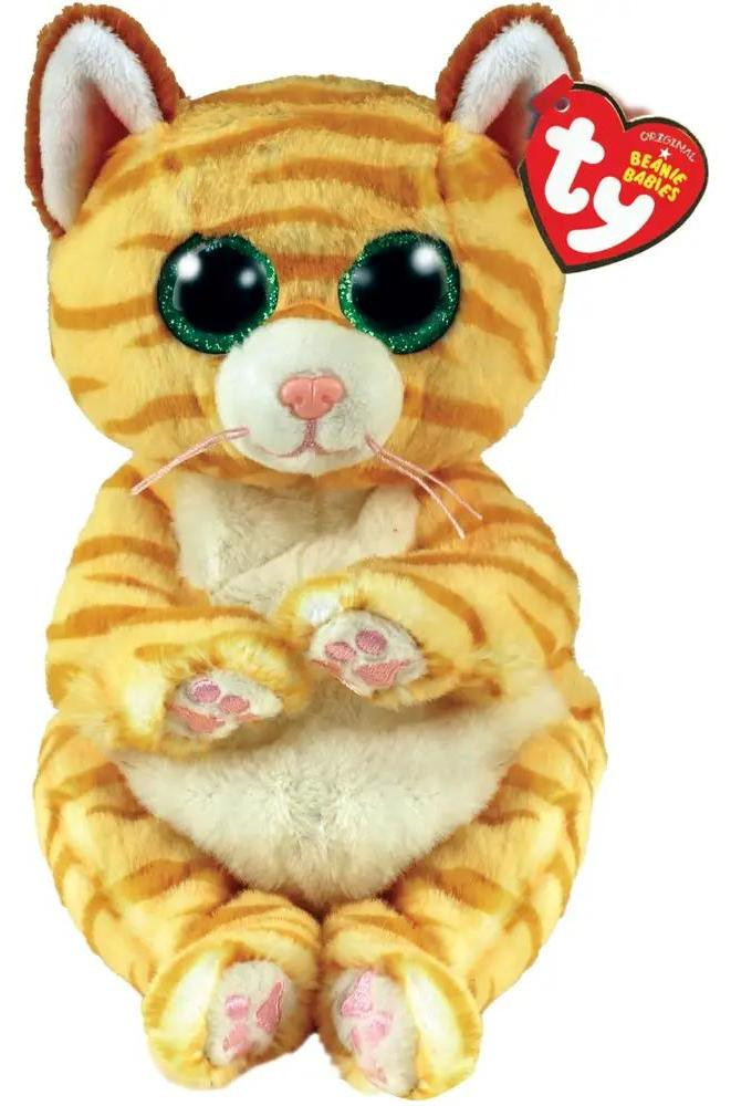 Ty Beanie Babies Mango Katze knuffel, 17 cm