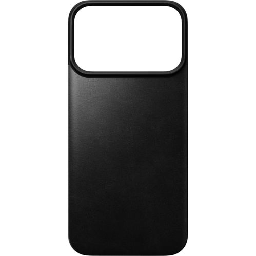 Nomad Magnetic Leather Back iPhone 18 Pro Black Horween