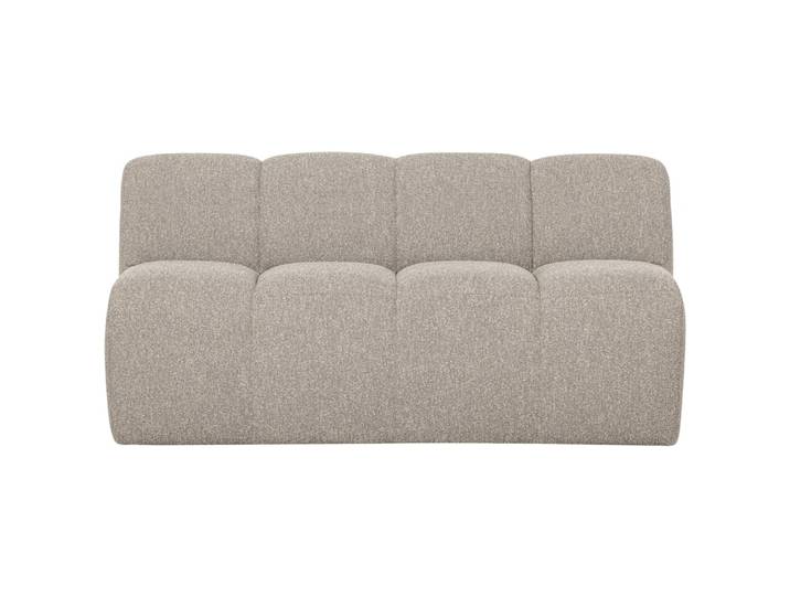 Banc de salle a manger avec dossier en bouclé l164 beige