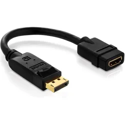 Purelink PI155 DisplayPort zu (DisplayPort), Video Adapter, Schwarz