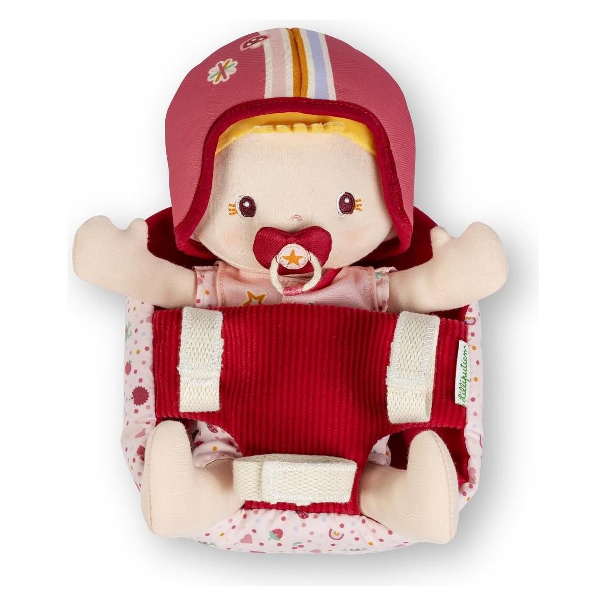 Lilliputiens Lena Stoffpuppe und Fahrradsitz (22.83633)