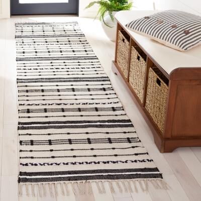 SAFAVIEH Handmade Striped Kilim Isolinda Flatweave Cotton Rug