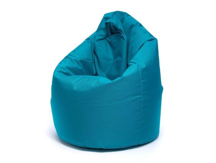 Sako Pouf Poire Extérieur Pouf Chambre Enfant Tissu Imperméable Fauteuil L 70x110cm Bleu Clair Céleste Nc7 Ecopuf