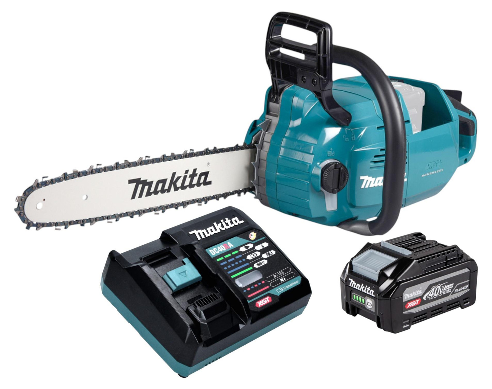 Makita UC015GU101 40V max. accukettingzaag 35 cm met 4,0 Ah accu en oplader