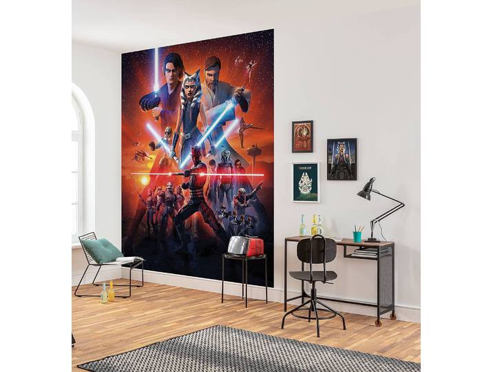 Vliestapete Star Wars Clone Wars Mission 200 x 250 x 0cm Multicolor
