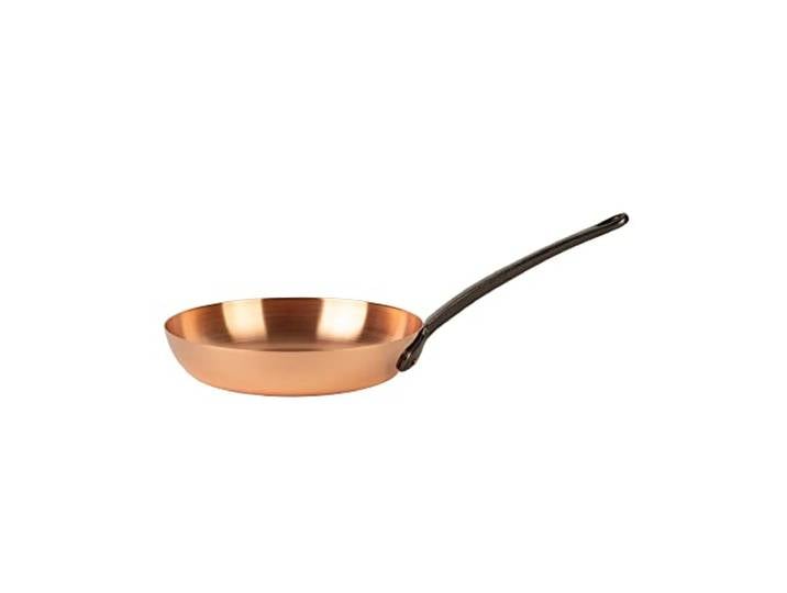 Cuisine Romefort reine Kupferpfanne Ø 24cm dickwandig Pfanne aus massivem Kupfer ohne Beschichtung (M für induktion)