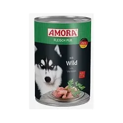 AMORA Dog Nassfutter Fleisch Pur Wild | 6x 400g