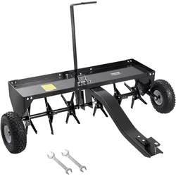 VEVOR Aerifizierer 1275x980x885 mm, Rasenbelüfter mit Universalkupplung, Anhängebelüfter mit Eisenspikes, Aufsitzmäher zum Hinterherziehen für Gärten, Rasenflächen, Bauernhöfe
