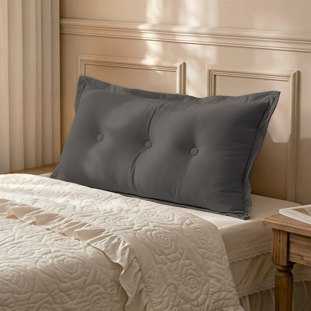 WOWMAX Backrest Pillow Grey 50cm x 100cm