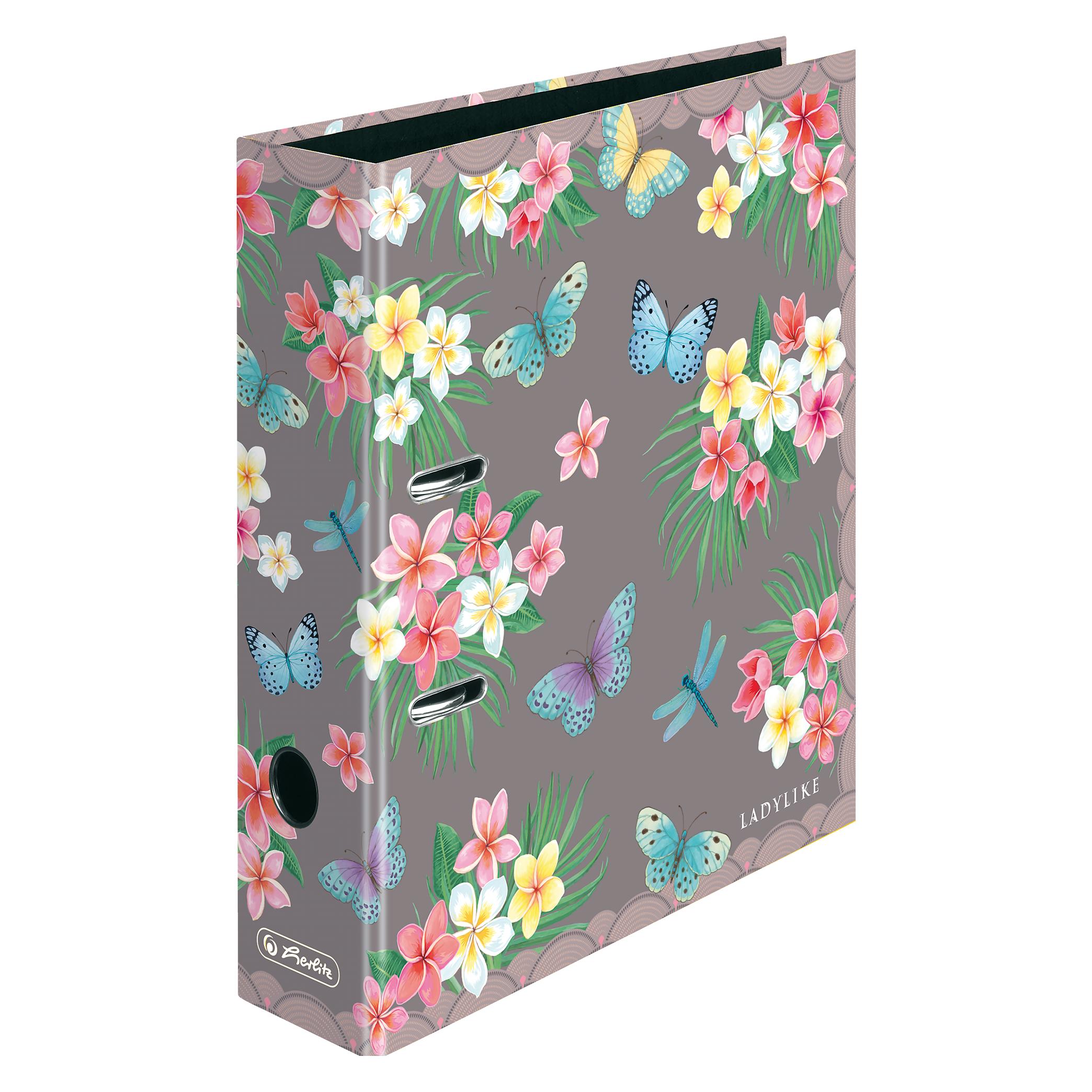 Herlitz Ordner maX.file A4 8cm Ladylike Butrfl. (A4, 80 mm, 1 Stk.) (50044061)