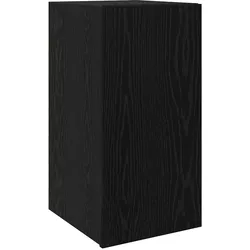 Helloshop26 - Modernes platzsparendes Wand-TV-Möbel 30,5 x 30 x 60 cm aus schwarzem Eichenholzwerkstoff
