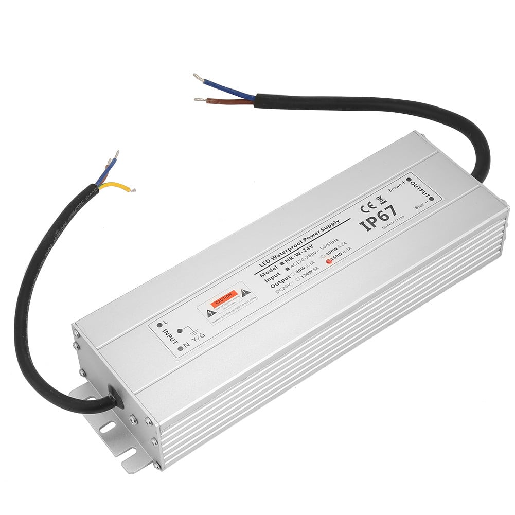 IP67 Waterdichte LED-driver transformator 24V 150W 6,25A voor LED-lichtbalken