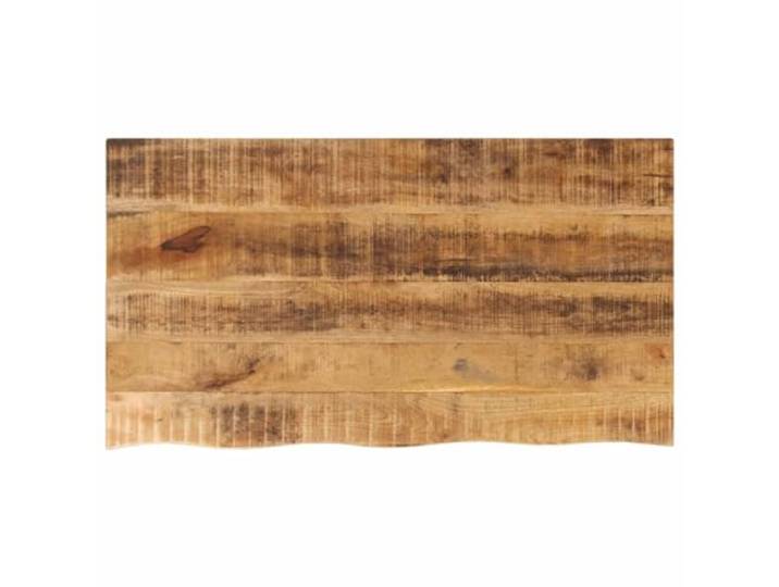 PTUGUOF Tischplatte 110x60x3,8 cm Baumkante Massivholz Mangoholz Rustikale Naturkante, Vielseitig Kombinierbar, Leicht Zu Reinigen, Einzigartige Maserung