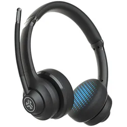 JLab Audio Go Work (Kabelgebunden, Kabellos, USB-C), Office Headset, Blau, Schwarz
