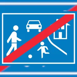 HB-Druck Spielstraße Ende Schild A0 (841x1189mm)