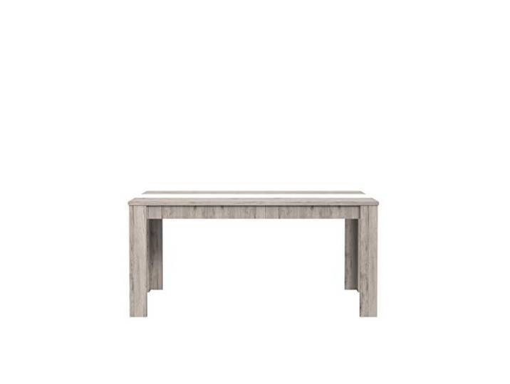 FORTE Dining Tables Esstisch, Holzwerkstoff, Betonoptik Lichtgrau, 90 x 160 x 74,7 cm
